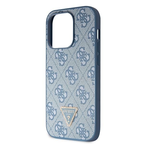 Aizmugurējais vāciņš Guess Guess GUHCP15LP4TDSCPB iPhone 15 Pro 6.1" blue/blue hardcase Crossbody 4G Metal Logo