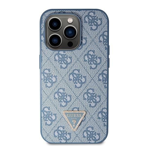 Aizmugurējais vāciņš Guess Guess GUHCP15LP4TDSCPB iPhone 15 Pro 6.1" blue/blue hardcase Crossbody 4G Metal Logo