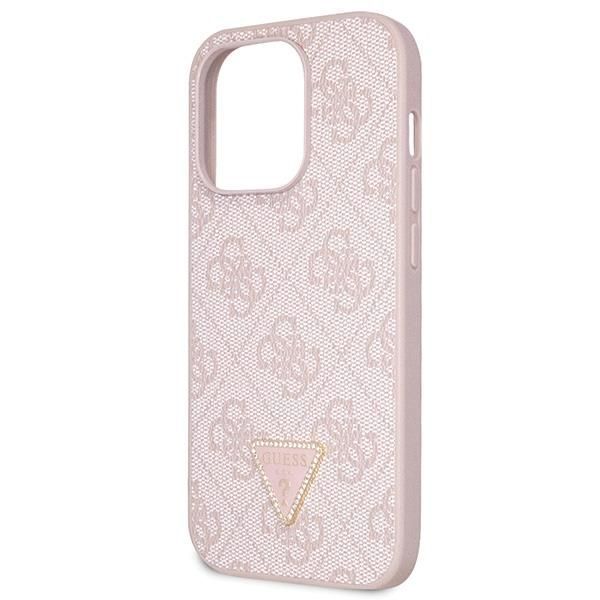 Tagakaaned Guess Guess GUHCP15LP4TDSCPP iPhone 15 Pro 6.1" pink/pink hardcase Crossbody 4G Metal Logo