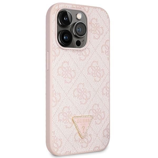 Tagakaaned Guess Guess GUHCP15LP4TDSCPP iPhone 15 Pro 6.1" pink/pink hardcase Crossbody 4G Metal Logo