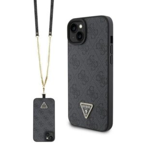 Aizmugurējais vāciņš Guess  Guess GUHCP15MP4TDSCPK iPhone 15 Plus 6.7" black/black hardcase Crossbody 4G Metal Logo