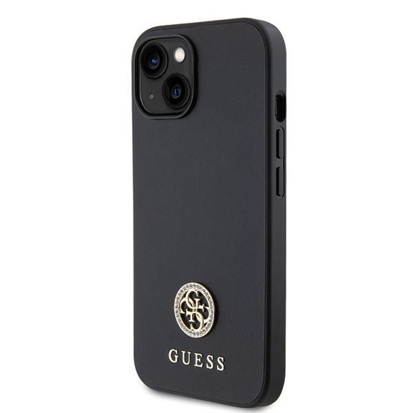 Tagakaaned Guess Guess GUHCP15MPS4DGPK iPhone 15 Plus 6.7" black/black hardcase Strass Metal Logo