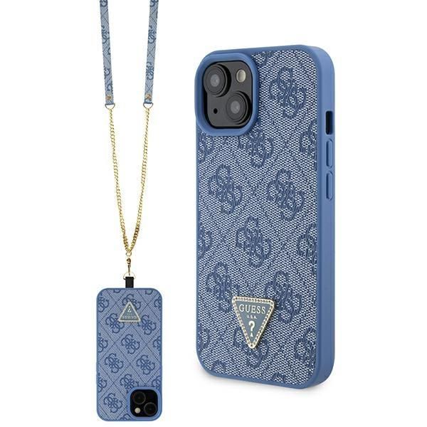 Tagakaaned Guess Guess GUHCP15SP4TDSCPB iPhone 15 6.1" blue/blue hardcase Crossbody 4G Metal Logo