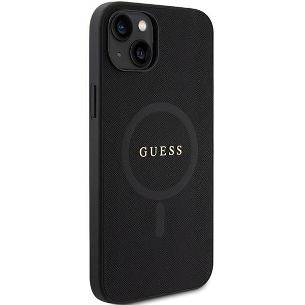 Tagakaaned Guess Guess GUHMP15MPSAHMCK iPhone 15 Plus 6.7" black/black hardcase Saffiano MagSafe