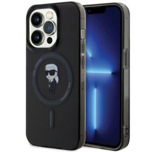 Nugarėlės dėklai Karl Lagerfeld  Karl Lagerfeld KLHMP15XHFCKNOK iPhone 15 Pro Max 6.7" black/black hardcase IML Ikonik MagSafe 