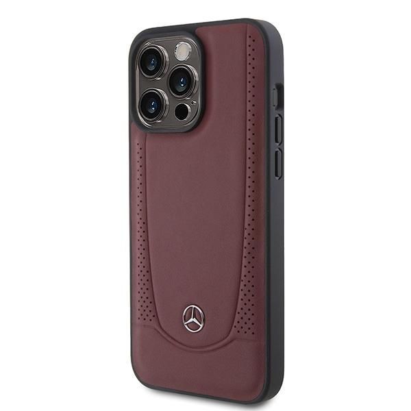Tagakaaned Mercedes-Benz Mercedes MEHCP15LARMRE iPhone 15 Pro 6.1" red/red hardcase Leather Urban Bengale