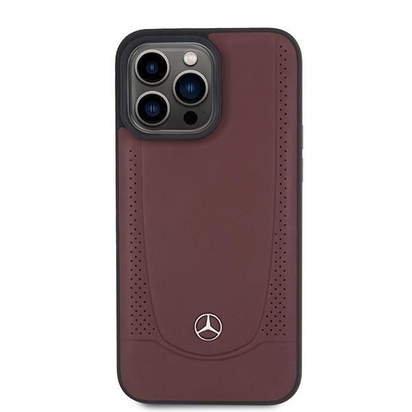 Tagakaaned Mercedes-Benz Mercedes MEHCP15LARMRE iPhone 15 Pro 6.1" red/red hardcase Leather Urban Bengale