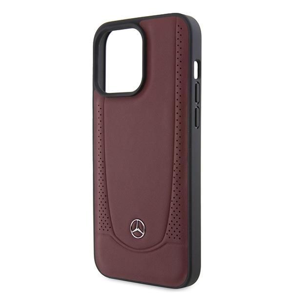 Tagakaaned Mercedes-Benz Mercedes MEHCP15LARMRE iPhone 15 Pro 6.1" red/red hardcase Leather Urban Bengale