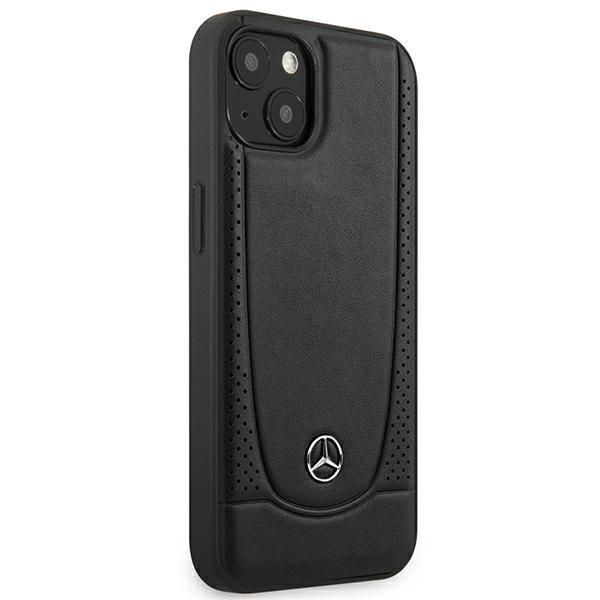 Tagakaaned Mercedes-Benz Mercedes MEHCP15MARMBK iPhone 15 Plus 6.7" black/black hardcase Leather Urban