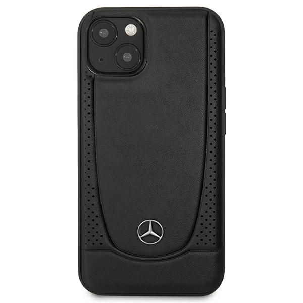 Tagakaaned Mercedes-Benz Mercedes MEHCP15MARMBK iPhone 15 Plus 6.7" black/black hardcase Leather Urban