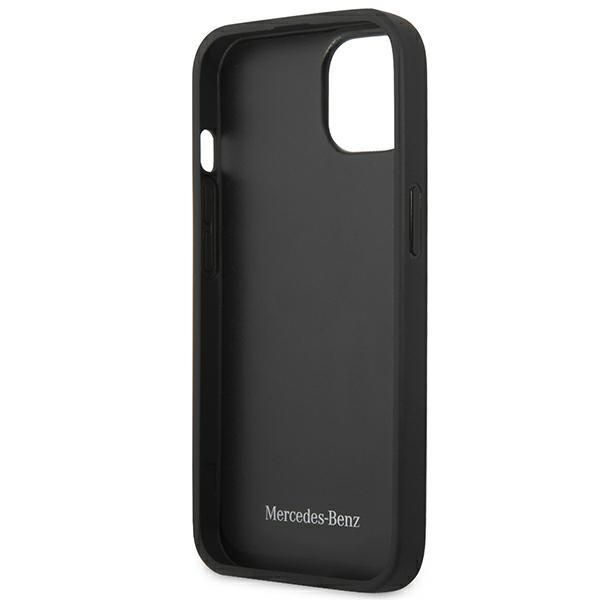 Tagakaaned Mercedes-Benz Mercedes MEHCP15MARMBK iPhone 15 Plus 6.7" black/black hardcase Leather Urban