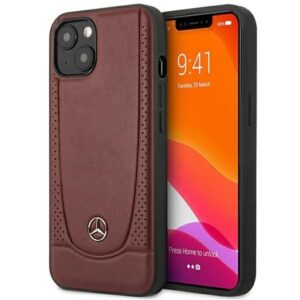 Чехол на заднюю панель Mercedes-Benz  Mercedes MEHCP15SARMRE iPhone 15 6.1" red/red hardcase Leather Urban Bengale 