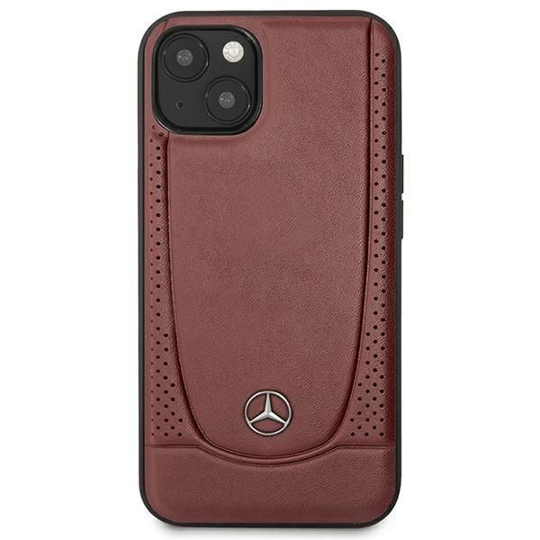Back panel cover Mercedes-Benz Mercedes MEHCP15SARMRE iPhone 15 6.1" red/red hardcase Leather Urban Bengale