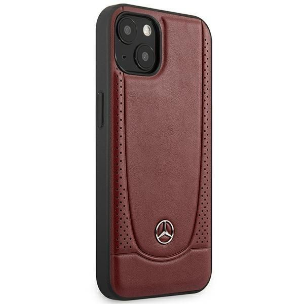 Back panel cover Mercedes-Benz Mercedes MEHCP15SARMRE iPhone 15 6.1" red/red hardcase Leather Urban Bengale