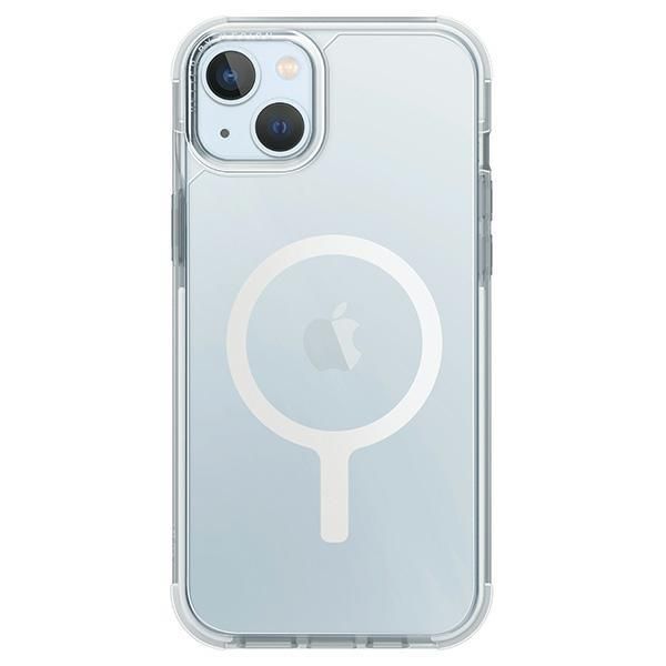 Back panel cover UNIQ Uniq Combat Magclick Charging case for iPhone 15 Plus - white