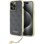 Aizmugurējais vāciņš Guess  Guess 4G Charms Collection case for iPhone 15 Pro Max - gray 