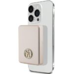 Внешний аккумулятор Guess  Guess MagSafe 4G Strassed Metal Logo induction power bank 15W 5000mAh - gold 