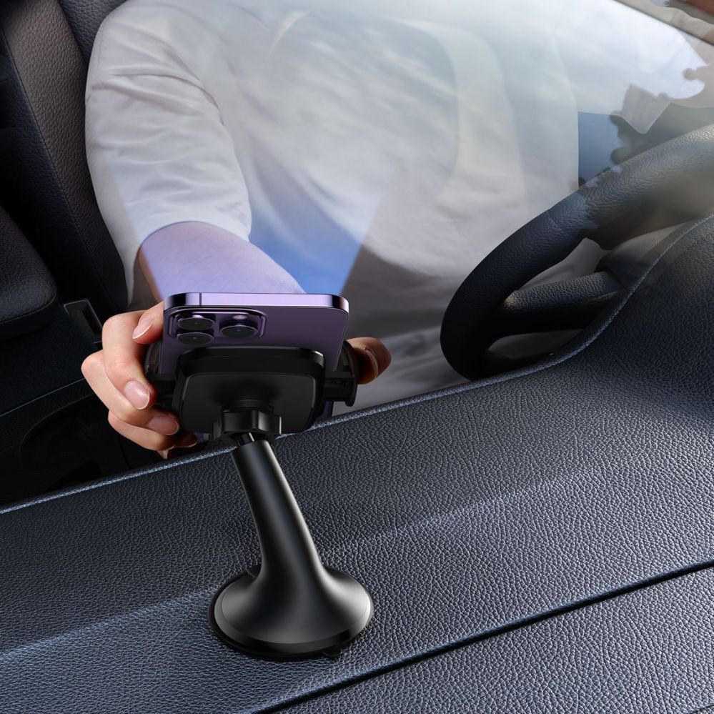 Auto holder Joyroom Joyroom JR-ZS259 mechanical car holder universal for phone on cockpit / window - black