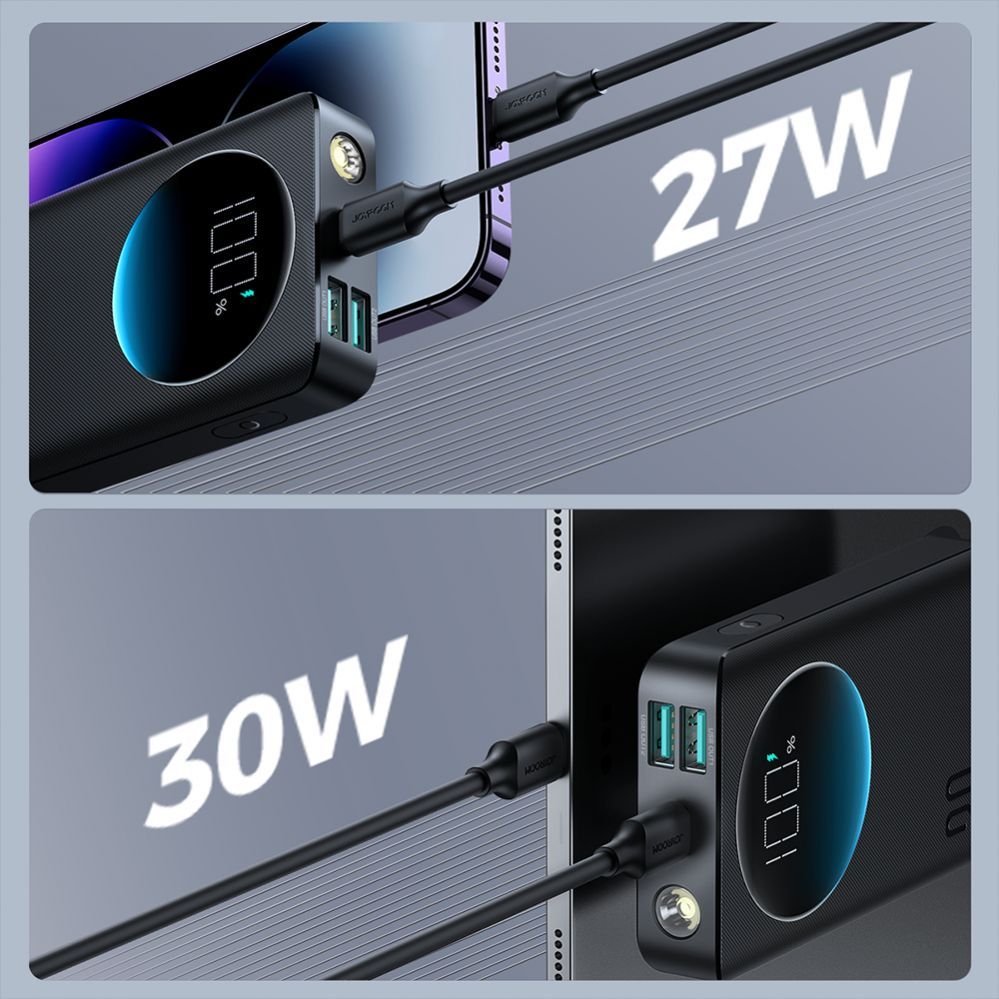 Väline aku Joyroom Joyroom powerbank 10000mAh 30W black (JR-PBF01)