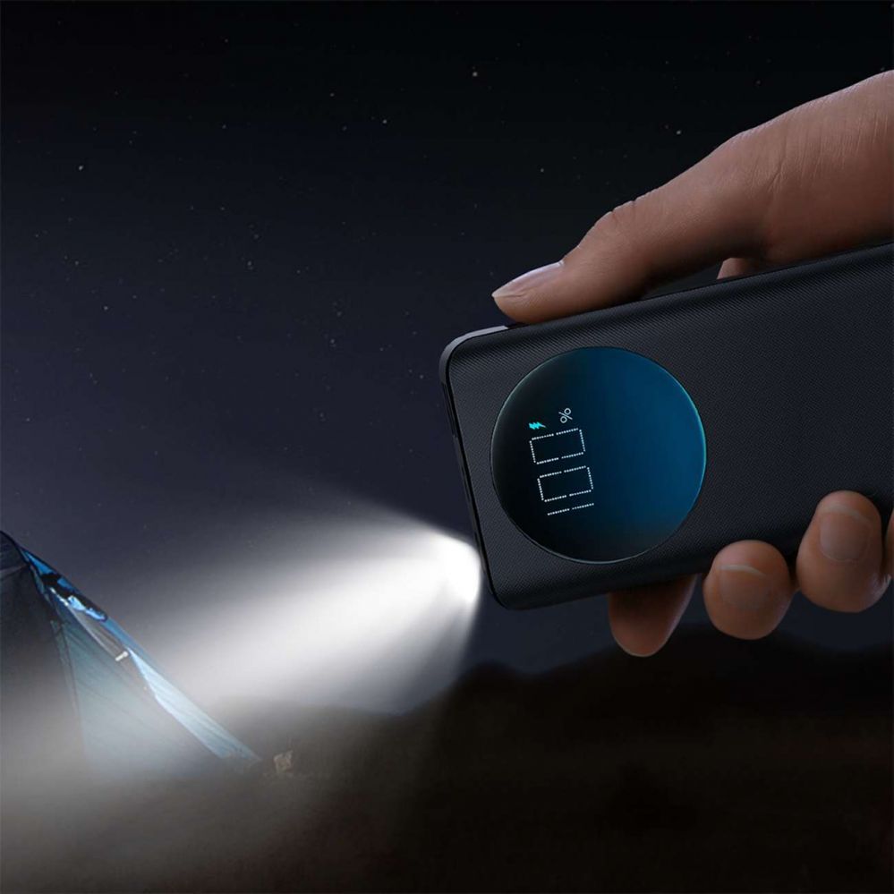 Ārējais akumulators Joyroom Powerbank Joyroom JR-PBF02 30W 20000mAh + USB-A - USB-C cable 0.25m - black