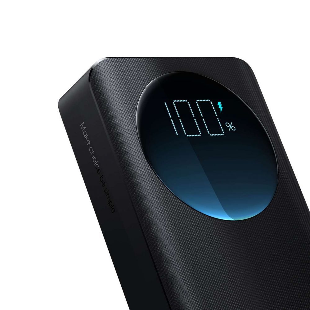 Ārējais akumulators Joyroom Powerbank Joyroom JR-PBF02 30W 20000mAh + USB-A - USB-C cable 0.25m - black