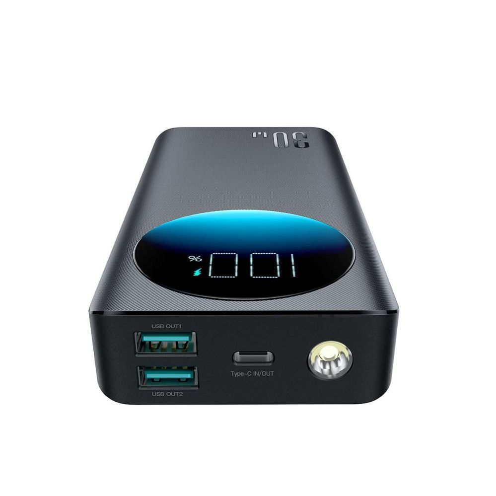 Ārējais akumulators Joyroom Powerbank Joyroom JR-PBF02 30W 20000mAh + USB-A - USB-C cable 0.25m - black