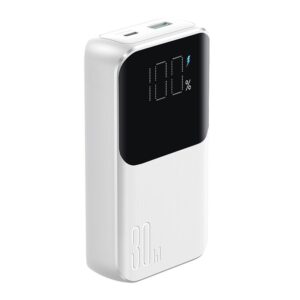 Išorinė baterija Joyroom  Mini power bank with built-in cables Joyroom JR-PBC06 30W 10000mAh - white 