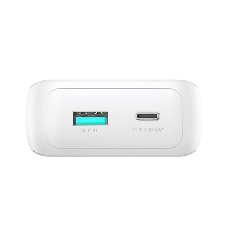 Väline aku Joyroom Mini power bank with built-in cables Joyroom JR-PBC06 30W 10000mAh - white