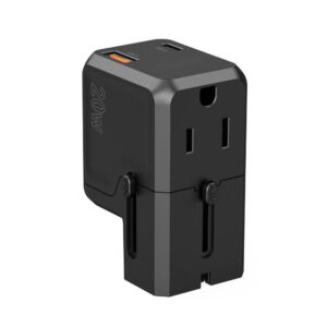 Adapteris Choetech  Choetech PD6038 USB-C USB-A PD 20W Travel Charger USA EU UK AU - Black 