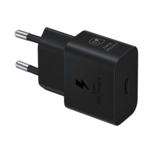 Adapteris Samsung  Samsung EP-T2510NBEGEU 25W SFC USB-C GaN wall charger - black