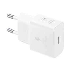Adapteris Samsung  Samsung EP-T2510NWEGEU 25W SFC USB-C GaN wall charger - white