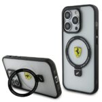 Nugarėlės dėklai Ferrari  Ferrari FEHMP15LUSCAH iPhone 15 Pro 6.1" transparent hardcase Ring Stand 2023 Collection MagSafe 
