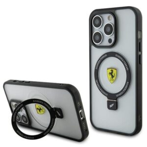 Aizmugurējais vāciņš Ferrari  Ferrari FEHMP15LUSCAH iPhone 15 Pro 6.1" transparent hardcase Ring Stand 2023 Collection MagSafe