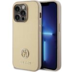 Aizmugurējais vāciņš Guess  Guess GUHCP15LPS4DGPD iPhone 15 Pro 6.1" gold/gold hardcase Strass Metal Logo 