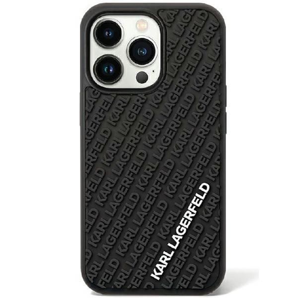 Aizmugurējais vāciņš Karl Lagerfeld Karl Lagerfeld KLHCN613DMKRLK iPhone 11 / Xr 6.1" black/black hardcase 3D Rubber Multi Logo