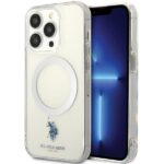 Nugarėlės dėklai U.S. Polo PU  US Polo USHMP15LUCIT iPhone 15 Pro 6.1" transparent MagSafe Collection 