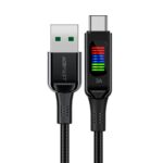 Kaabel Acefast  Acefast C7-04 USB-A USB-C 60W 1.2m cable with display - black 