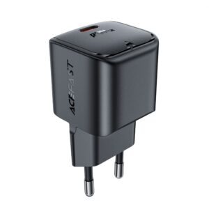 Adapteris Acefast  Acefast A77 Mini PD 30W GaN USB-C wall charger - black 