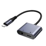 Adapteriai Joyroom  Joyroom SY-L01 Lightning to Lightning / 3.5 mm mini jack DAC adapter 2in1 - black 