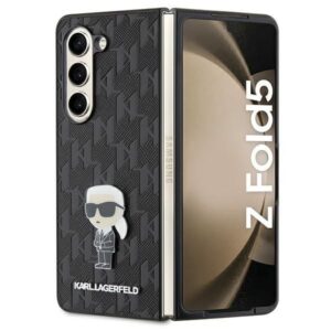 Nugarėlės dėklai Karl Lagerfeld  Karl Lagerfeld Saffiano Monogram Ikonik Pin case for Samsung Galaxy Z Fold 5 - black 