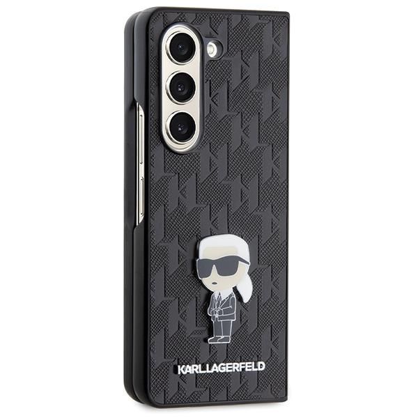 Tagakaaned Karl Lagerfeld Karl Lagerfeld Saffiano Monogram Ikonik Pin case for Samsung Galaxy Z Fold 5 - black