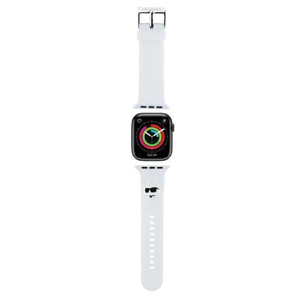 Case universal pocket Karl Lagerfeld Karl Lagerfeld 3D Rubber Choupette Head Strap for Apple Watch 42/44/45/49mm - White