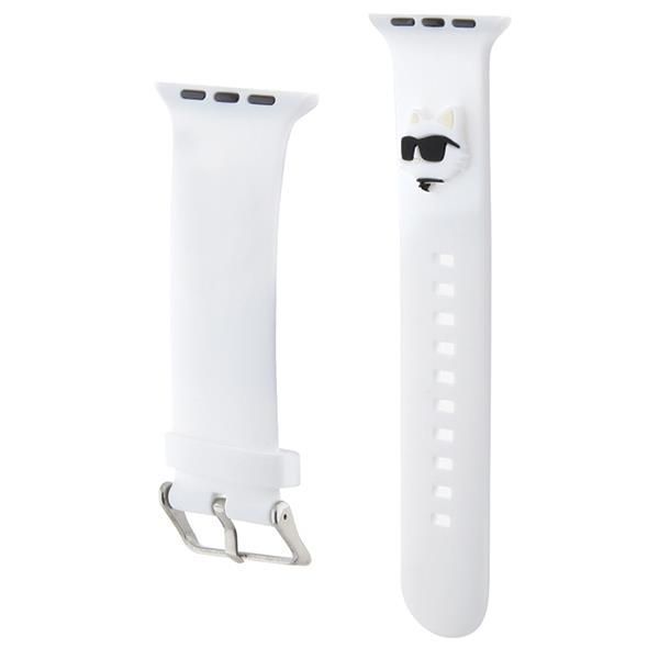 Case universal pocket Karl Lagerfeld Karl Lagerfeld 3D Rubber Choupette Head Strap for Apple Watch 42/44/45/49mm - White