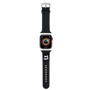 Case universal pocket Karl Lagerfeld  Karl Lagerfeld 3D Rubber Choupette Head Strap for Apple Watch 42/44/45/49mm - Black 