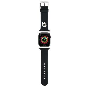Case universal pocket Karl Lagerfeld  Karl Lagerfeld 3D Rubber Karl Head strap for Apple Watch 42/44/45/49mm - black 