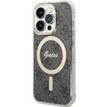 Nugarėlės dėklai Guess  Guess IML 4G MagSafe case for iPhone 15 Pro - black 