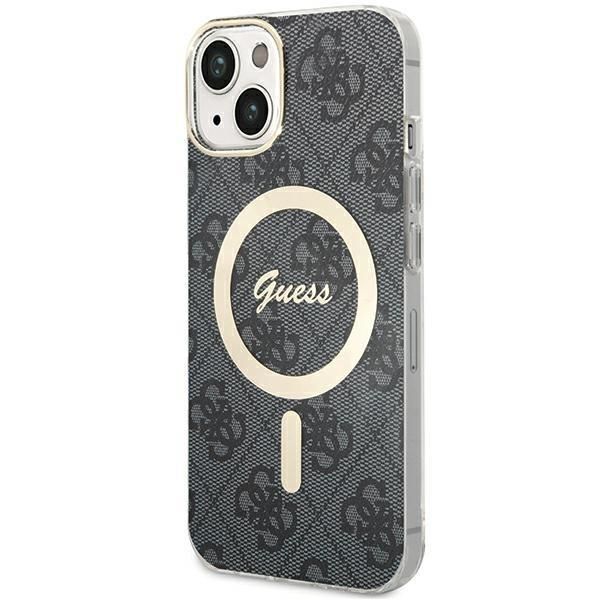 Tagakaaned Guess Guess IML 4G MagSafe case for iPhone 15 - black