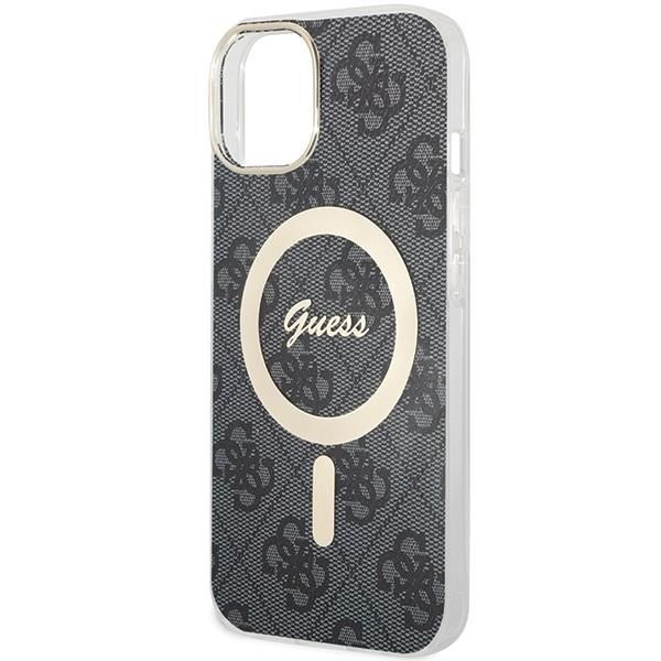 Tagakaaned Guess Guess IML 4G MagSafe case for iPhone 15 - black