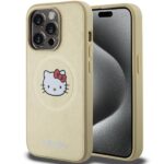 Tagakaaned Hello Kitty  Hello Kitty Leather Kitty Head MagSafe case for iPhone 13 Pro / 13 - gold 