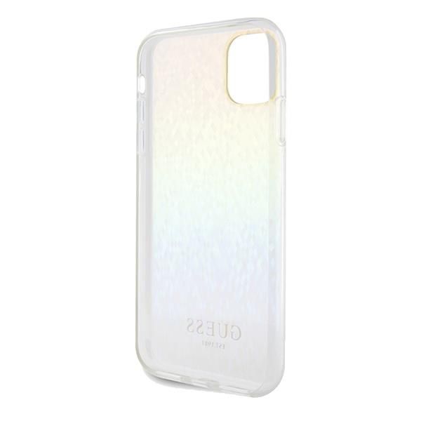 Back panel cover Guess Guess IML Faceted Mirror Disco Iridescent case for iPhone 11 / Xr - multicolor